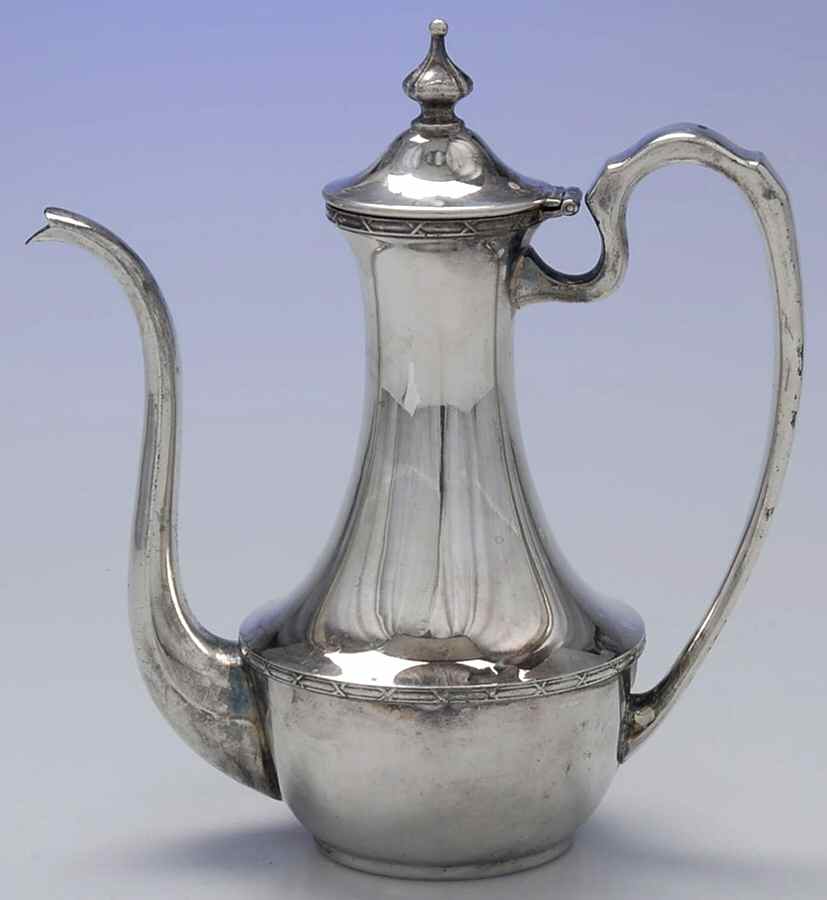 C367 (Silverplate, Hollowware) Mini Coffee Pot by Sheffield Silver Co (USA)-1