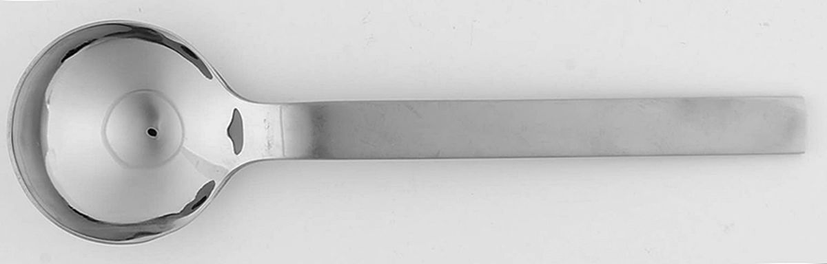 Drama (Stainless) Place/Oval Soup Spoon by Sasaki-1