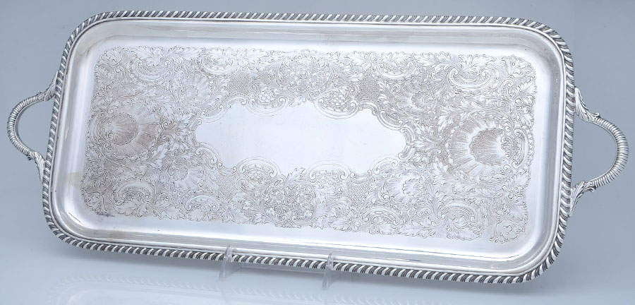 5-331 (Silverplate, Hollowware) 19" Rectangular Tray by Sheffield Silver Co (USA)-1