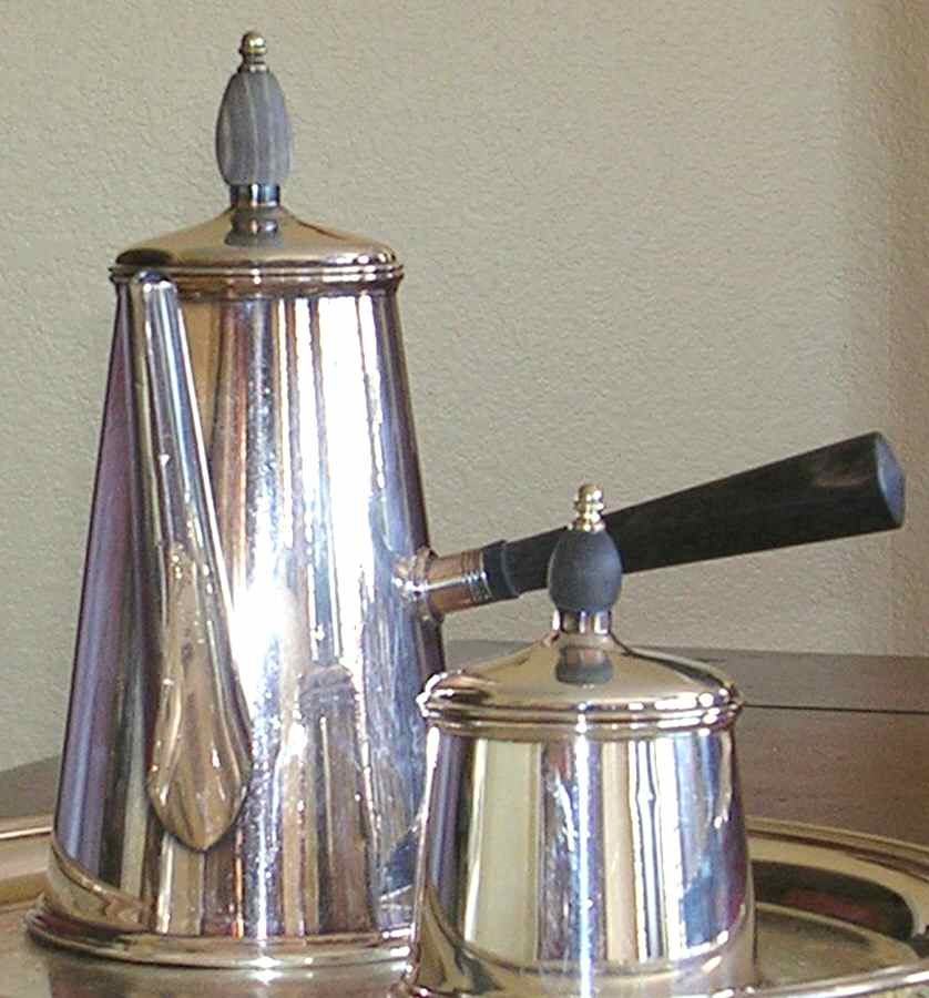 70 (Silverplate, Hollowware) Silverplate Coffee Pot by Sheffield Silver Co (USA)-1