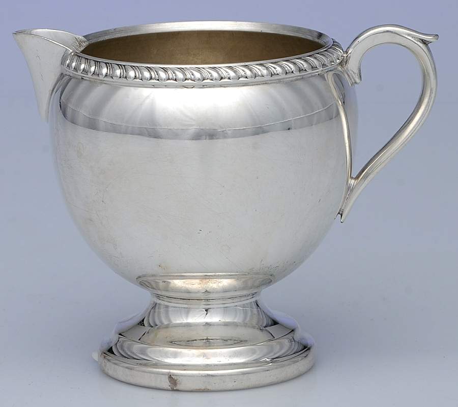 17G (Silverplate, Hollowware) Creamer by Sheffield Silver Co (USA)-1
