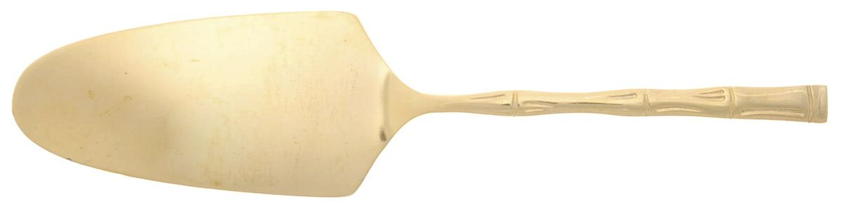 Golden Bamboo (Gold Electroplate) Solid Pie Server by Sunshine-1