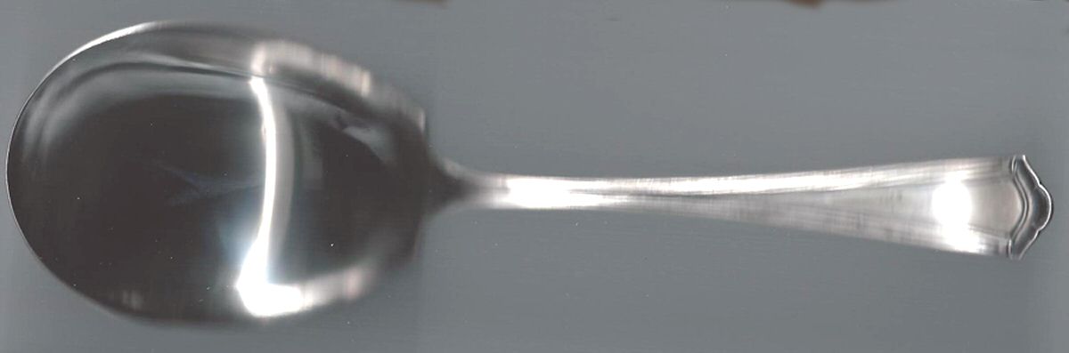 SIH8 (Silverplate) Solid Smooth Casserole Spoon by Simpson Hall & Miller-1