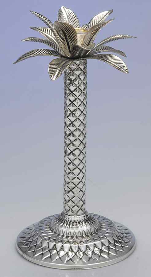 Palm Tree (Silverplate, Hollowware) 10" Candlestick by Studio Nova-1