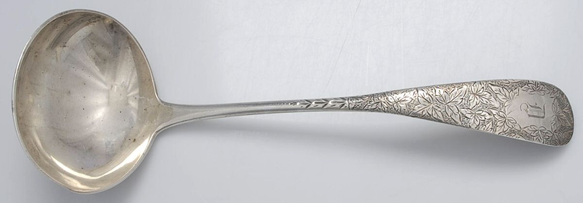 SWJ7 (Sterling) Solid Soup Ladle by Stowell & Co-1