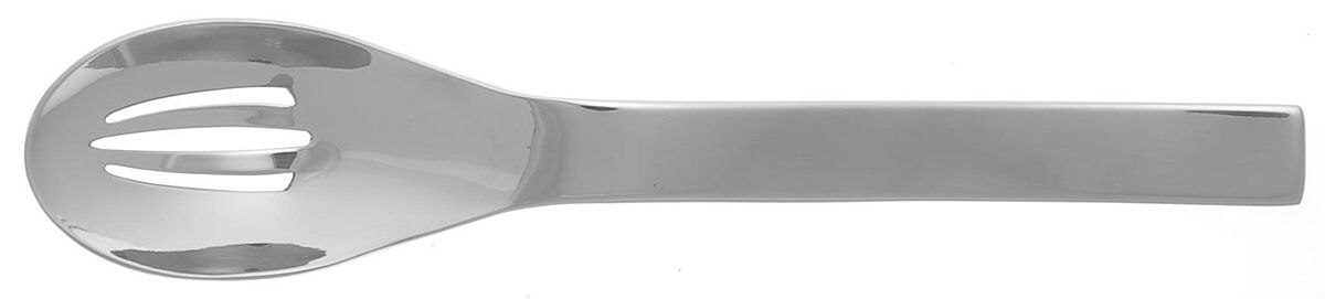 Aria (Stainless) Pierced Tablespoon (Serving Spoon) by Sasaki-1