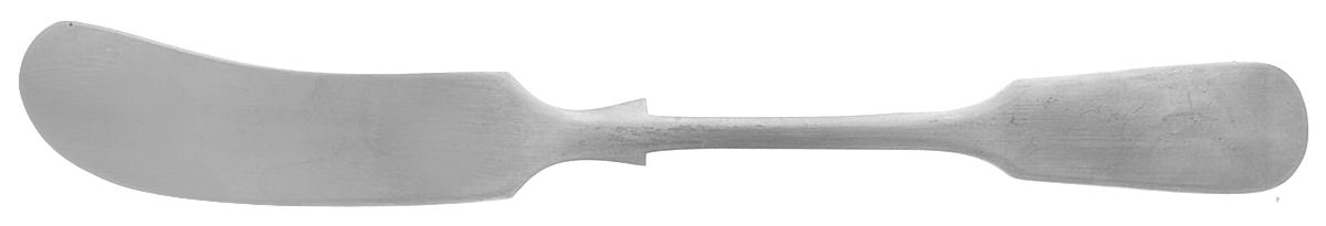SSD12 (Stainless) Flat Handle Butter Spreader by Sheffield Silver Co (England)-1