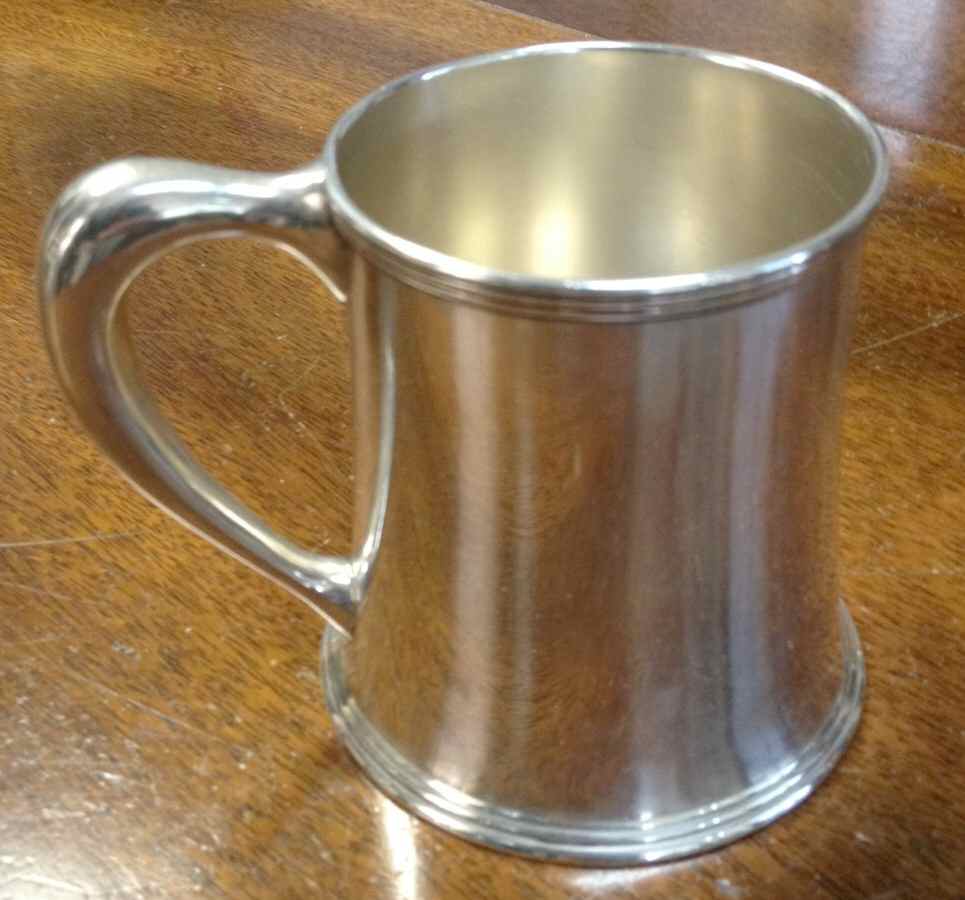 398 (Sterling, Hollowware) Tankard by Shreve Crump & Low-1