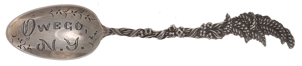 Sterling Souvenir Spoons New York Five O'Clock Spoon by Shepard Mfg Co-1