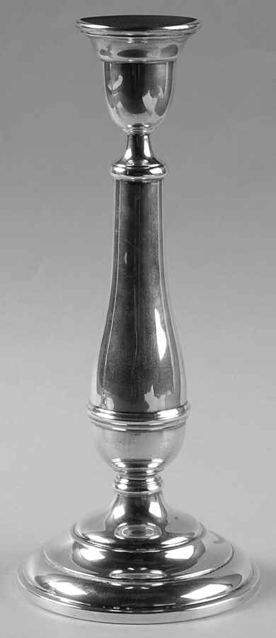 1128 (Sterling, Hollowware) 9" Weighted Candlestick by Shreve Crump & Low-1