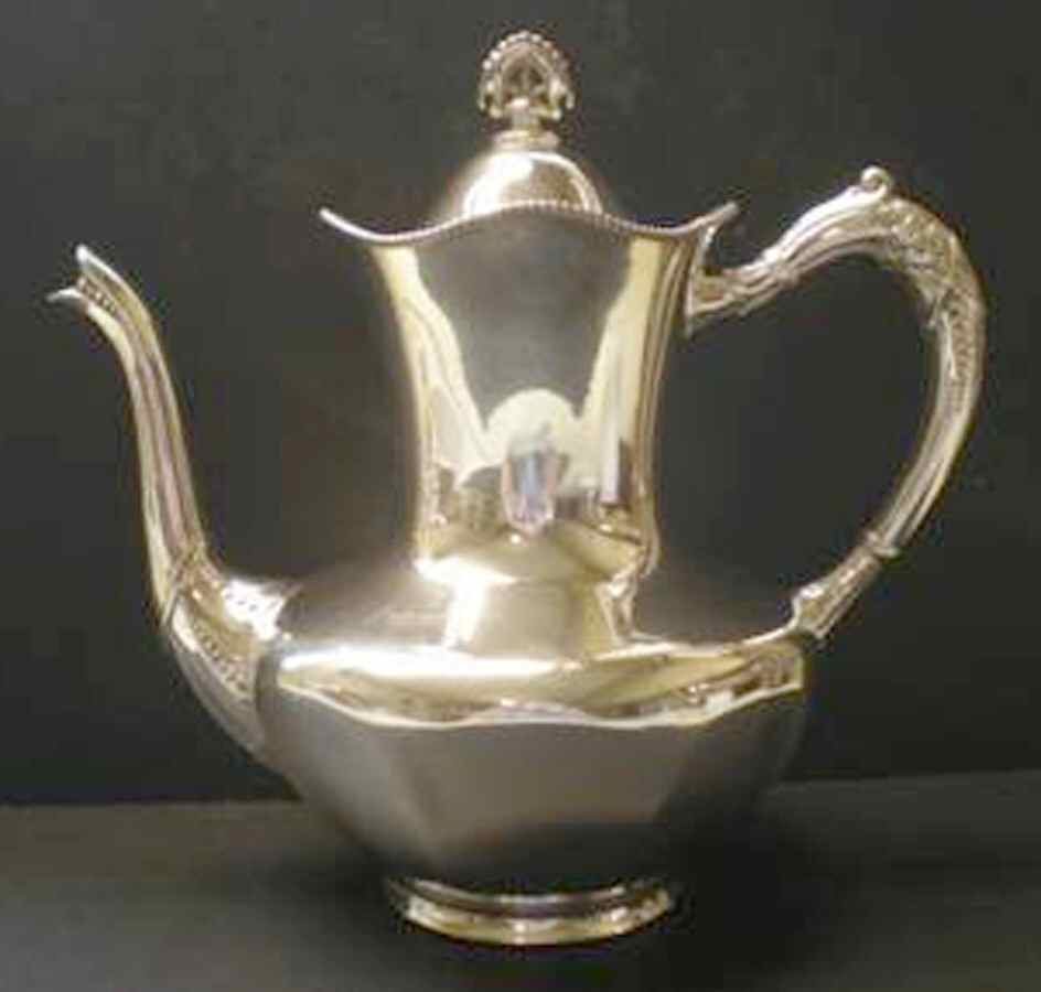 4078 (Silverplate, Hollowware) Silverplate Coffee Pot by International Silver-1