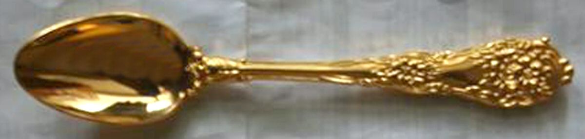 Gold Dulcinea (Gold Electroplate) Teaspoon by Stanley Roberts-1