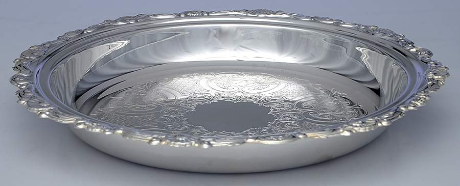 Silverplate Hollowware Silverplate Pie Plate by Sheffield-1