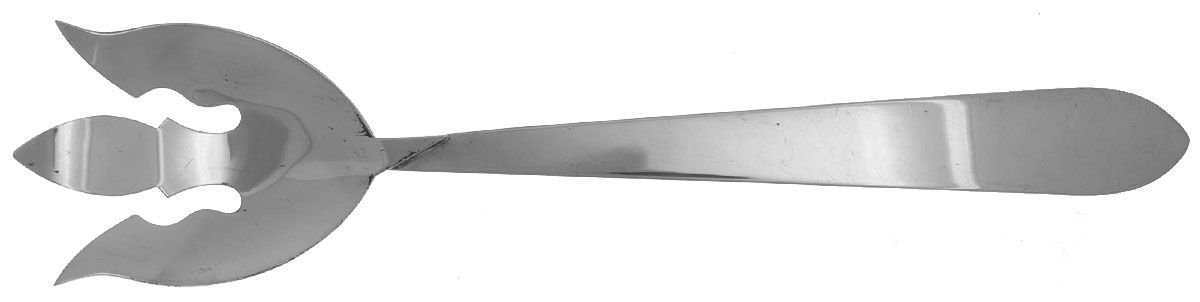 S4i1 (Silverplate) Oversize Solid Salad Servng Fork by Saben Silversmith-1