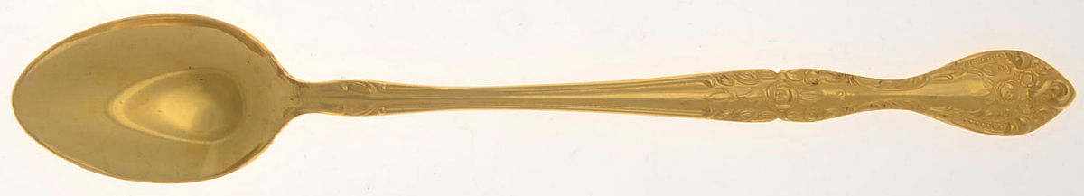 Charles IV (Gold Electroplate) Iced Tea Spoon by Stanley Roberts-1