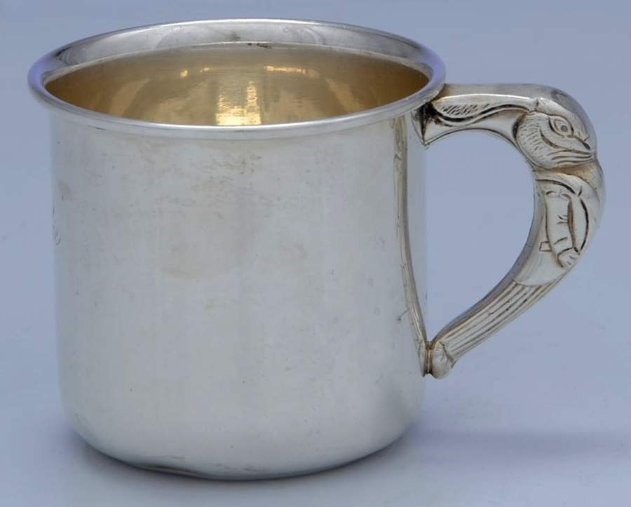 719 (Sterling, Hollowware) Baby Cup by Saart Brothers-1