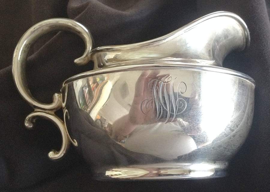 1983 (Sterling, Hollowware) Mini Creamer by Shreve Silver-1