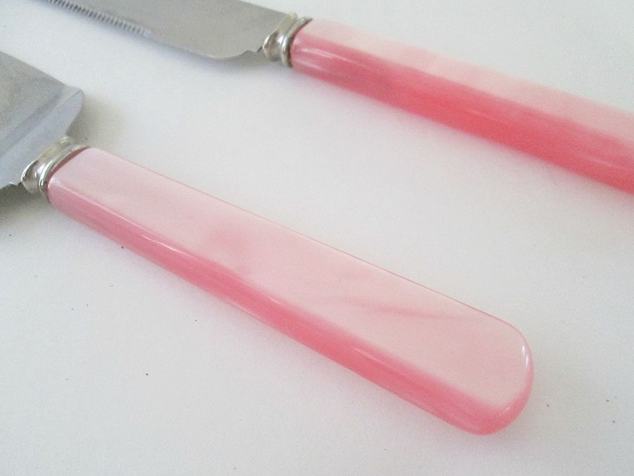 SSD14 (Stainless) Cake Knife with Stainless Blade by Sheffield Silver Co (England)-1