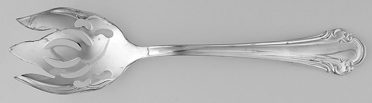 Chippendale (Silverplate) Solid Salad Serving Fork by Sheffield-Italy-1