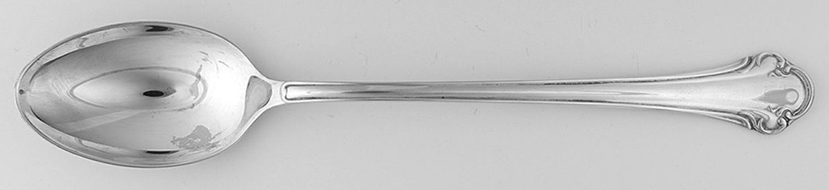 Chippendale (Silverplate) Large Solid Dressing Spoon by Sheffield-Italy-1