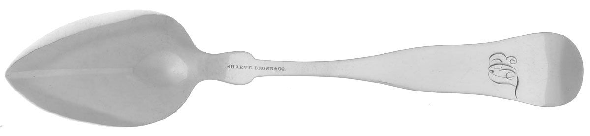 Coin Silver Flatware Teaspoon by Shreve, Brown & Co-2