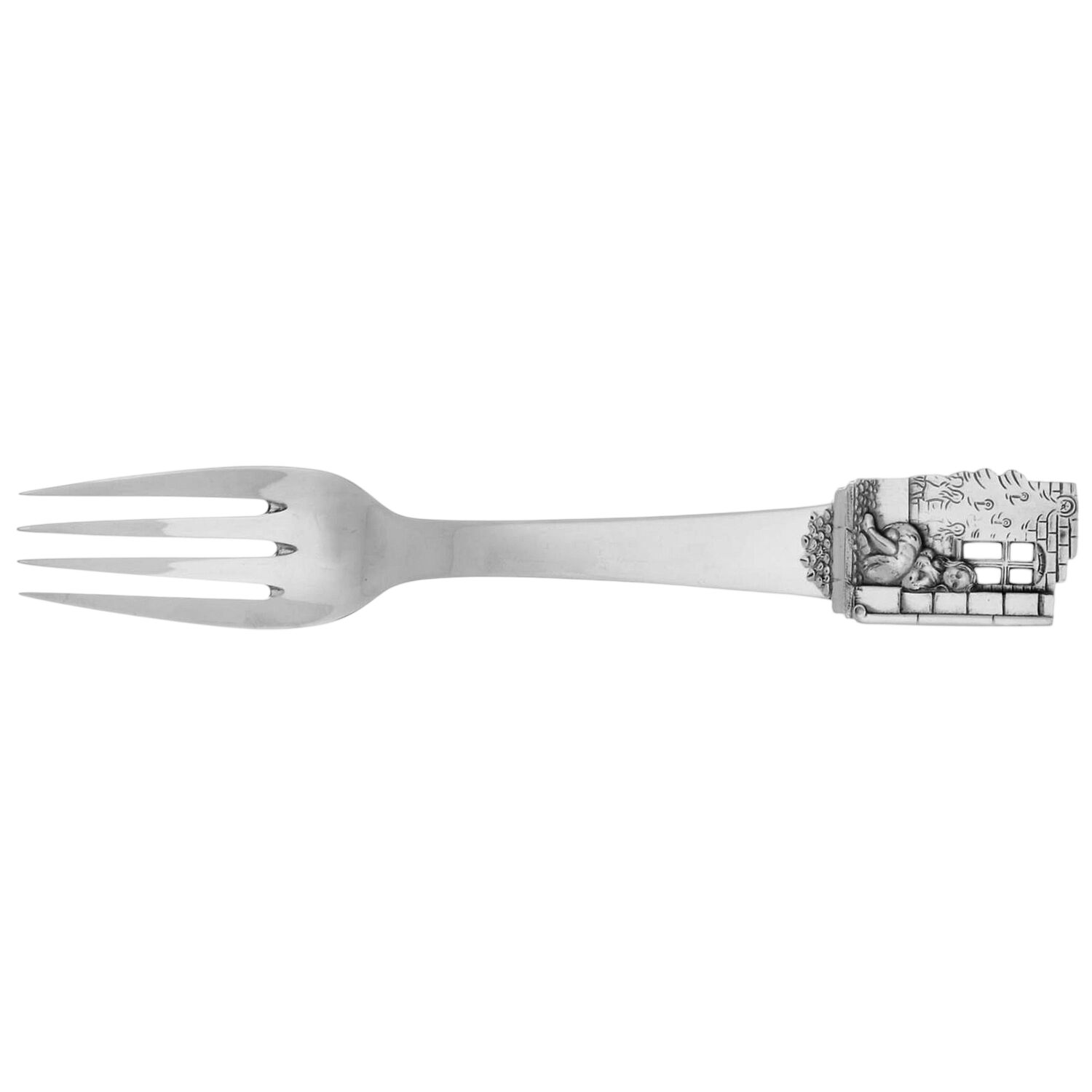 Hans Christian Anderson (Sterling) Youth Fork by Broderne W & S Sorensen-1