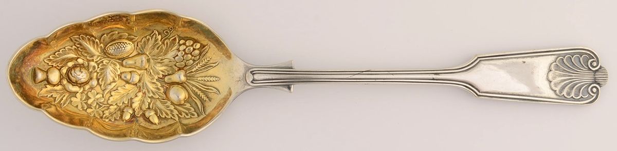 SSD15 (Silverplate) Tablespoon (Serving Spoon) by Sheffield Silver Co (England)-1