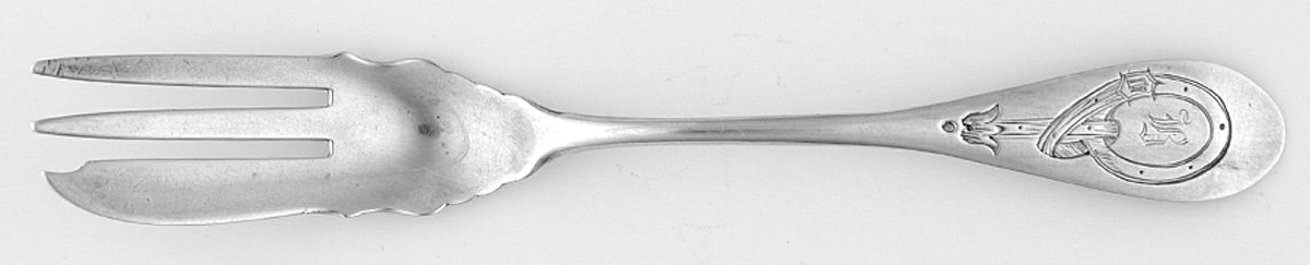 SWJ11 (Sterling) Old Style Pickle Fork by Stowell & Co-1