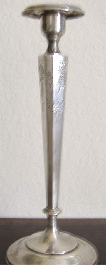 9211 (Sterling, Hollowware) 11" Candlestick by Shreve Silver-1