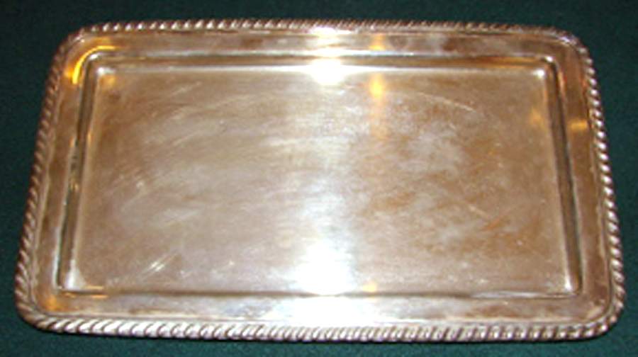 5-165 (Silverplate, Hollowware) 21" Rectangular Tray by Sheffield Silver Co (USA)-1