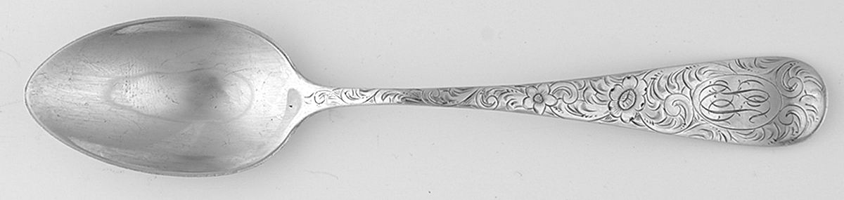 SVU11 (Sterling) Monogram Teaspoon by Shreve Crump & Low-1