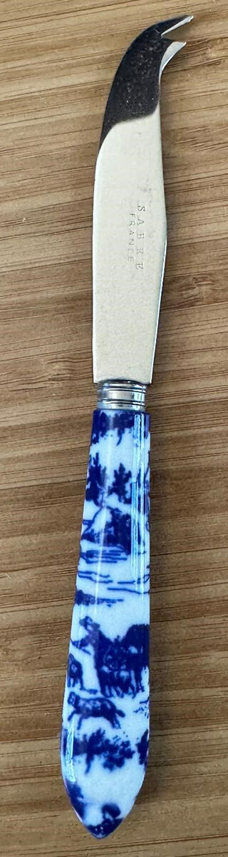 Toile du Juoy-Blue Solid Cheese Serving Pick by Sabre-1