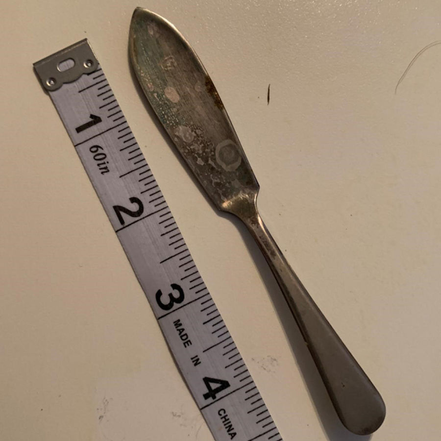 SSD16 (Silverplate) Flat Handle Butter Spreader by Sheffield Silver Co (England)-1