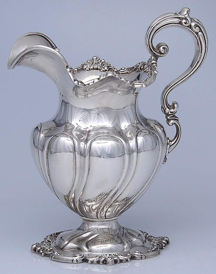 1837 (Sterling, Hollowware) Sterling Water Pitcher by Shreve Crump & Low-1