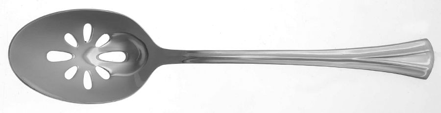 Moderne (Stainless) Pierced Tablespoon (Serving Spoon) by Sabatier-1
