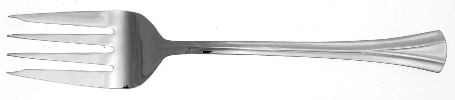 Moderne (Stainless) Medium Solid Cold Meat Serving Fork by Sabatier-1