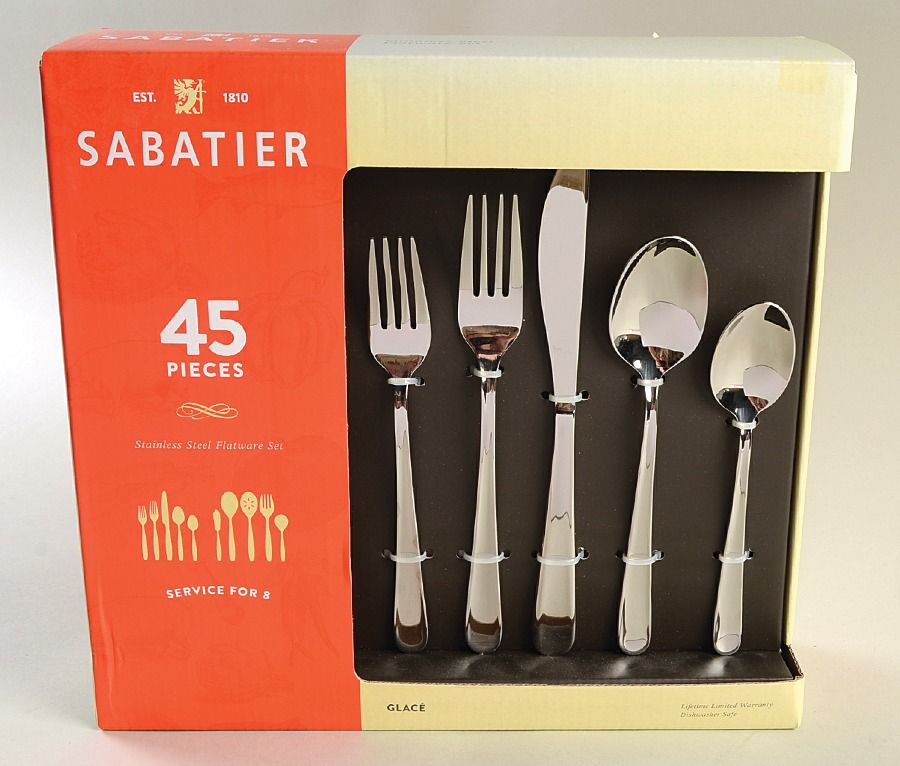 Glace (Stainless) 45 Piece Set by Sabatier-1