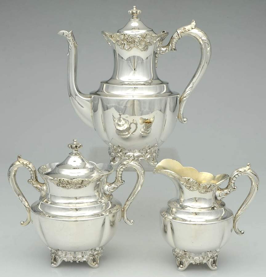 711 (Silverplate, Hollowware) (3 Pc) Coffee Set (PCP,PCR,PSU) by Superior-1