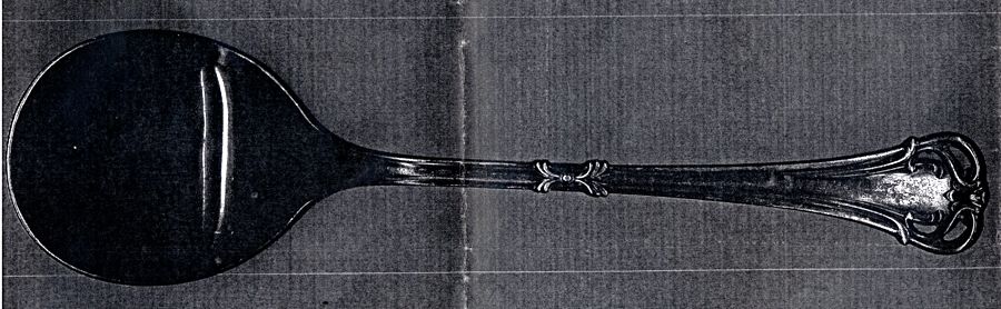 Lorelei (Silverplate) Round Bowl Soup Spoon (Gumbo) by EHH Smith-1