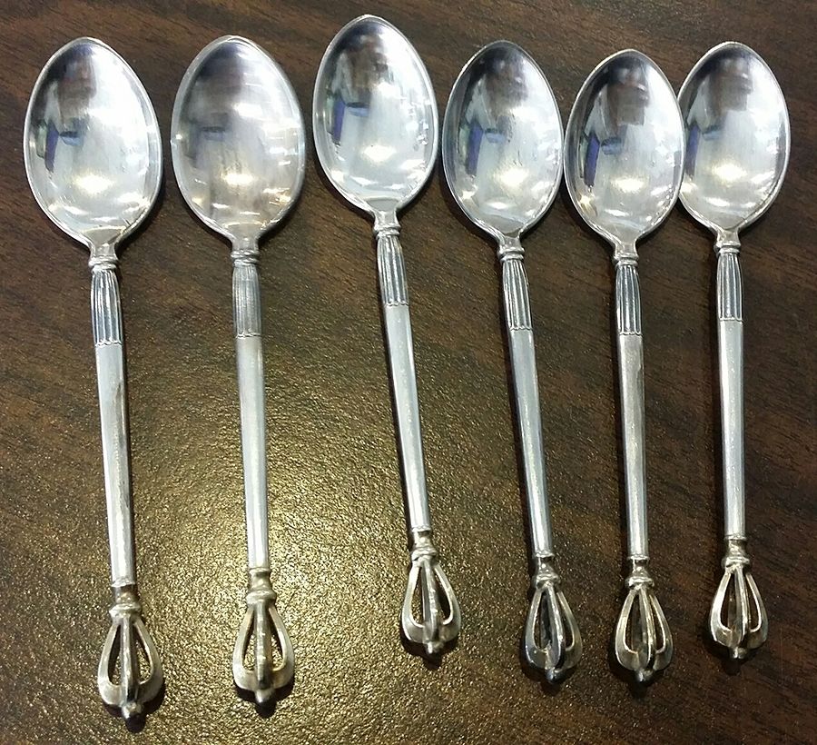 Crown (Sterling) Teaspoon by Broderne W & S Sorensen-1