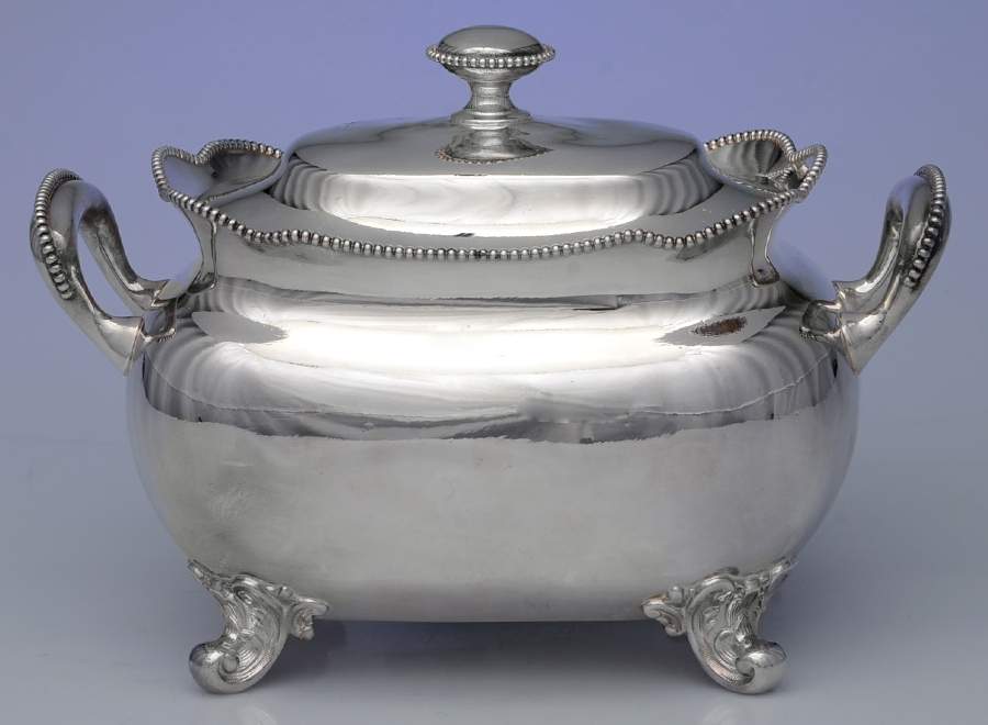 1810 (Silverplate, Hollowware) Soup Tureen by Simpson Hall & Miller-1