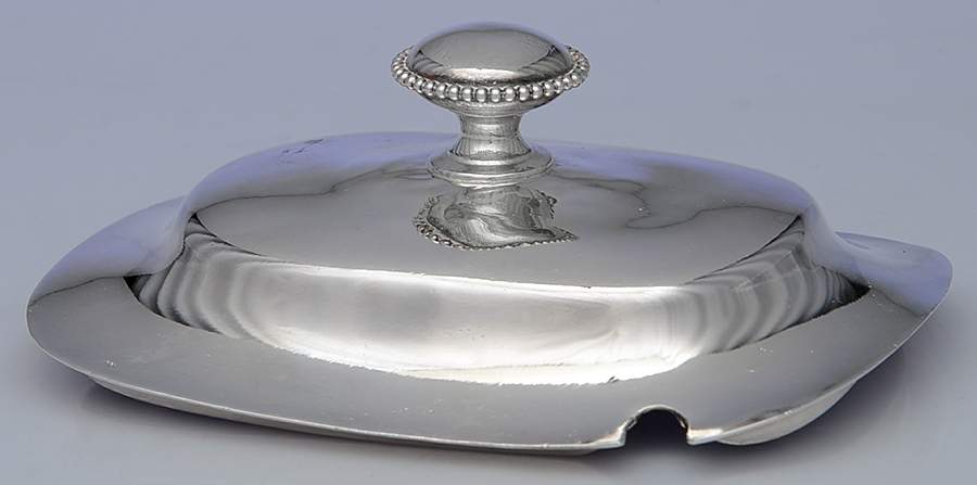 1810 (Silverplate, Hollowware) Lid for Soup Tureen by Simpson Hall & Miller-1