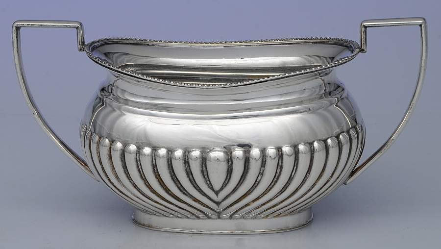 SSD18 (Silverplate, Hollowware) Silverplate Open Sugar Bowl by Sheffield Silver Co (England)-1