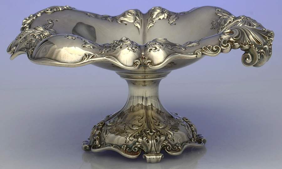 2340 (Sterling, Hollowware) Round Compote (Height X Width) by Shreve Crump & Low-1