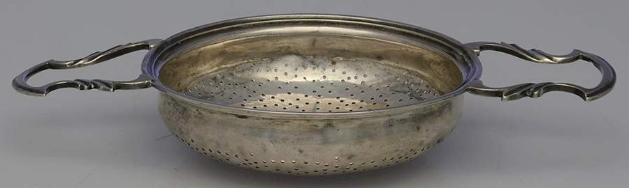 S101 (Sterling, Hollowware) Serving Wine Strainer by Samuel Herbert & Co.-1
