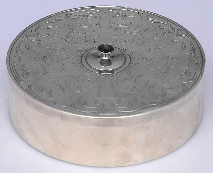 2304 (Sterling, Hollowware) Candy Box & Lid by The Sweetser Co-1
