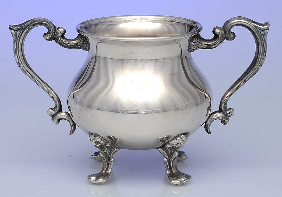 SDN24 (Silverplate, Hollowware) Sugar Bowl No Lid by Sheridan Silver Co-1
