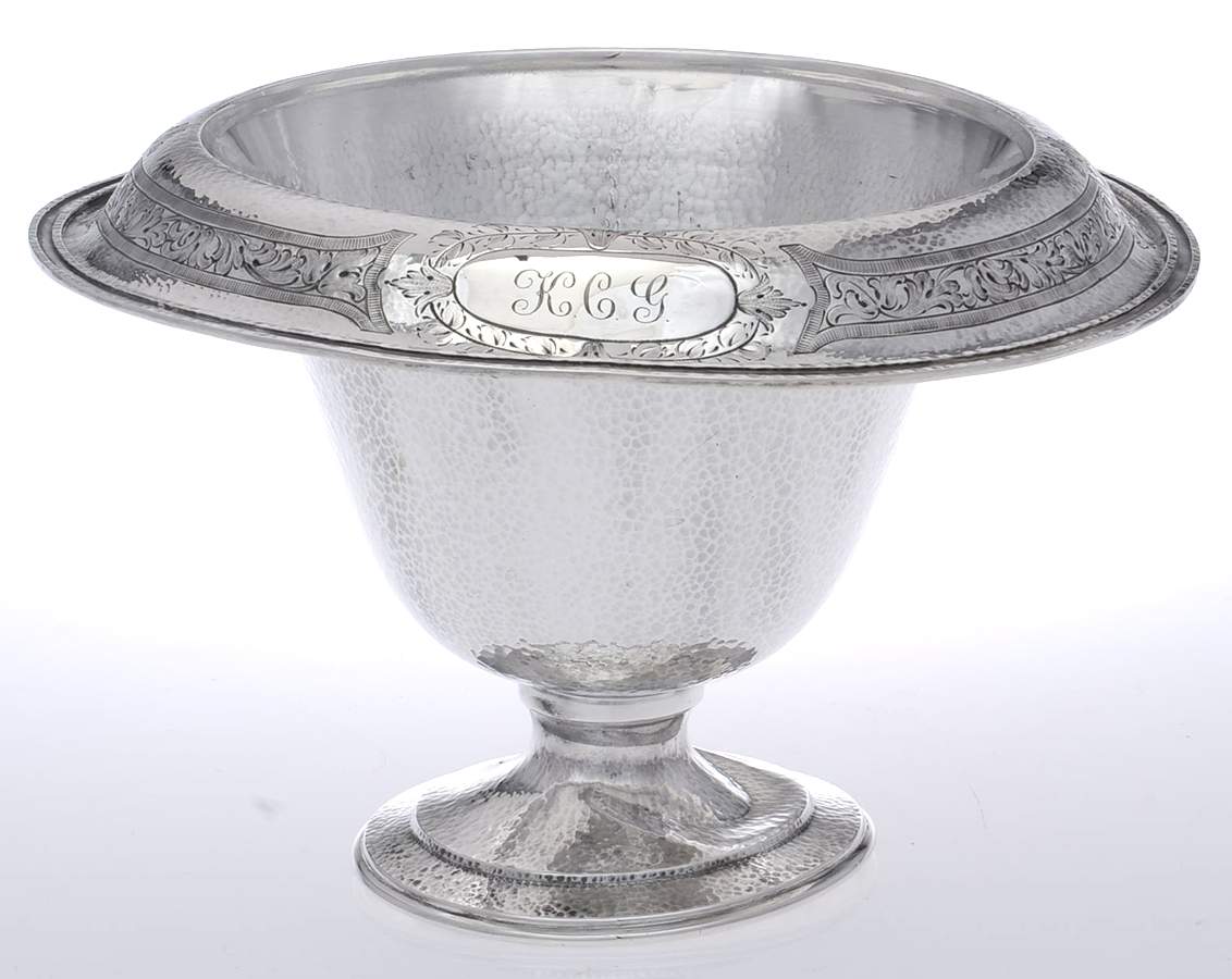 1646 (Sterling, Hollowware) 11" Round Pedestal Centerpiece by Schofield-1