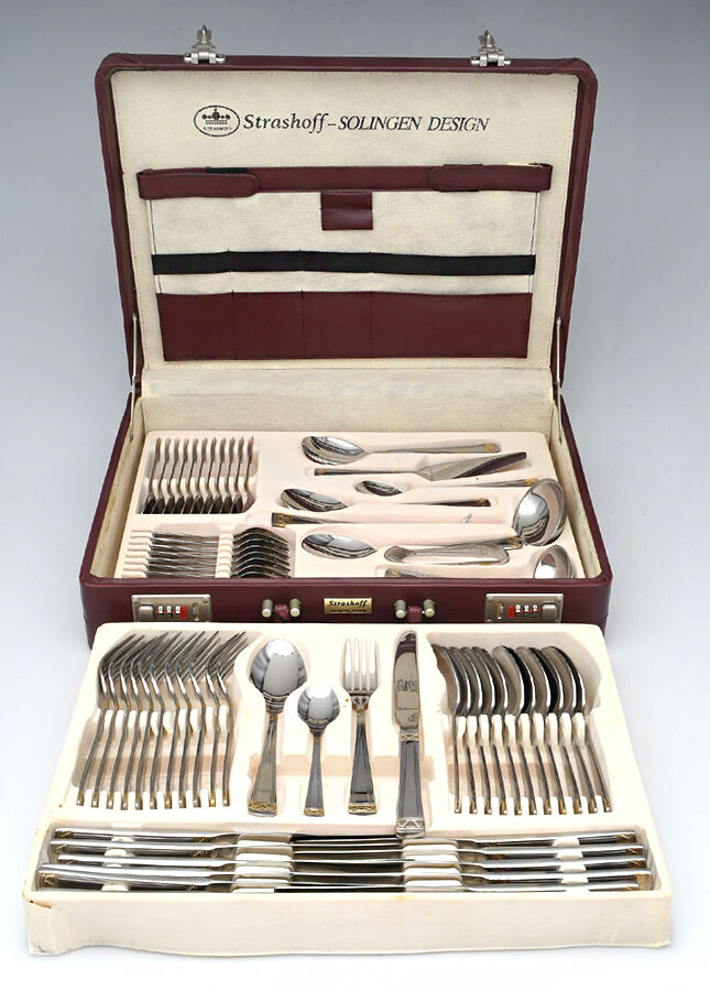 S231 (Stainless) 72 Piece Set (Includes Case) by Strashoff-2