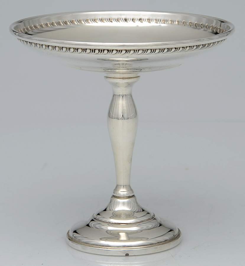416 (Sterling, Hollowware) Weighted Round Compote (Height X Width) by Sheffield Silver Co (USA)-1